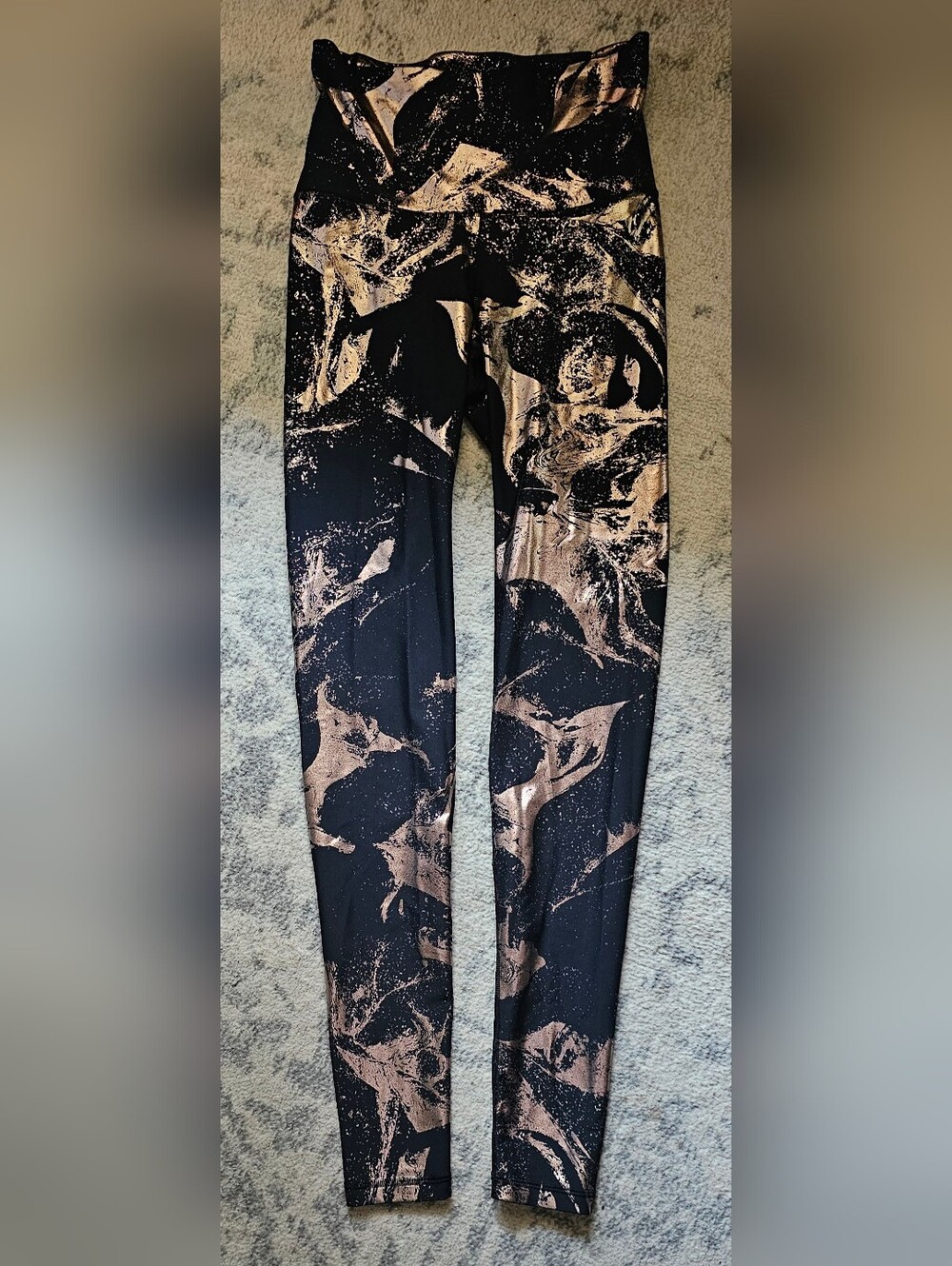 Old Navy Gold Foil Leggings Medium Tall